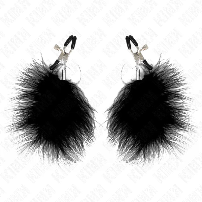 Kink – Pince à Meton Plume Noir 7 cm