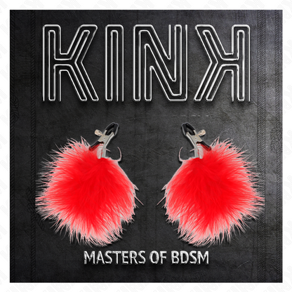 KINK - ABRAZADERA DE METON DE PLUMA ROJA 7 CM