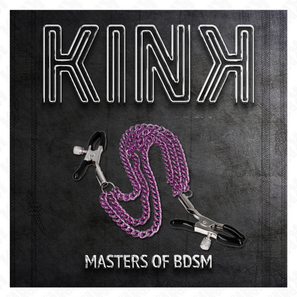 KINK - PINZAS DE TRABAJO CON 3 CADENAS MORADA 20/23/28 CM