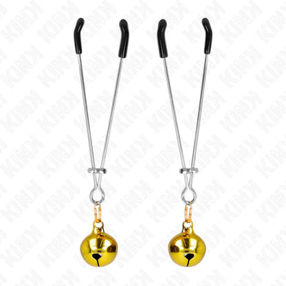 Kink – Pinces à Téléphone Mince Cloche Or 7 cm