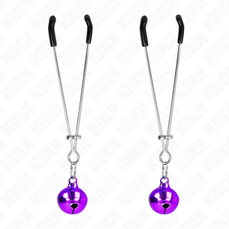 KINK - ABRAZADERAS FINAS PARA TELÉFONOS BELL DE 7 CM, COLOR MORADO