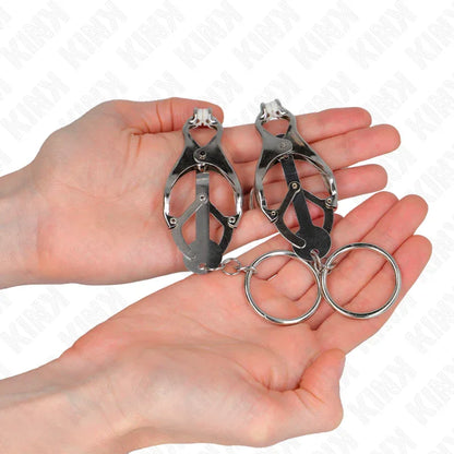 Kink – Pinces à Téléphones Trèfle Japonais O Ring Argent