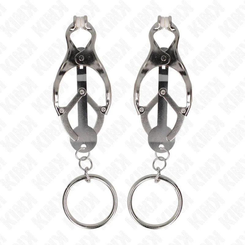 Kink – Pinces à Téléphones Trèfle Japonais O Ring Argent
