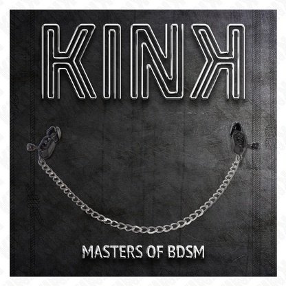 KINK - ABRAZADERAS TAMELON DE CADENA PLANA DE PLATA DE 30 CM