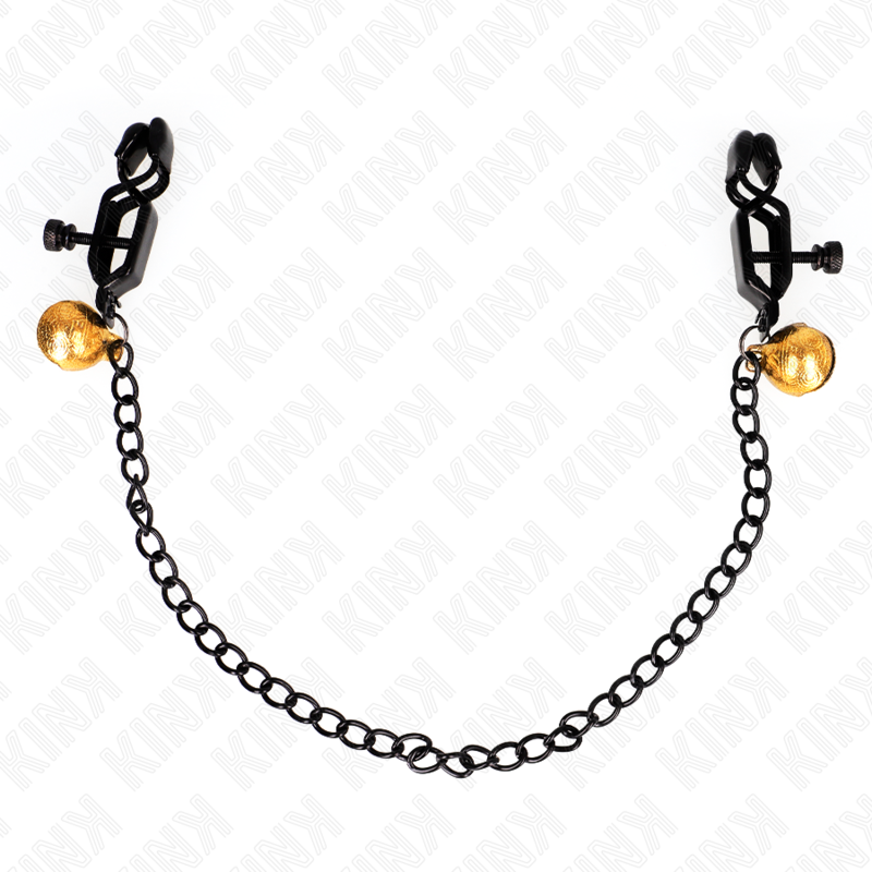 KINK - ABRAZADERAS METON CADENA PLANA Y CAMPANA PLATA 30 CM