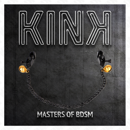 KINK - ABRAZADERAS METON CADENA PLANA Y CAMPANA PLATA 30 CM