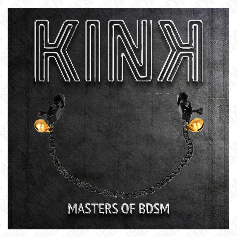 Kink – Pinces à Meton Chaîne Plate et Cloche Argent 30 cm