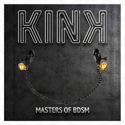 Kink – Pinces à Meton Chaîne Plate et Cloche Argent 30 cm
