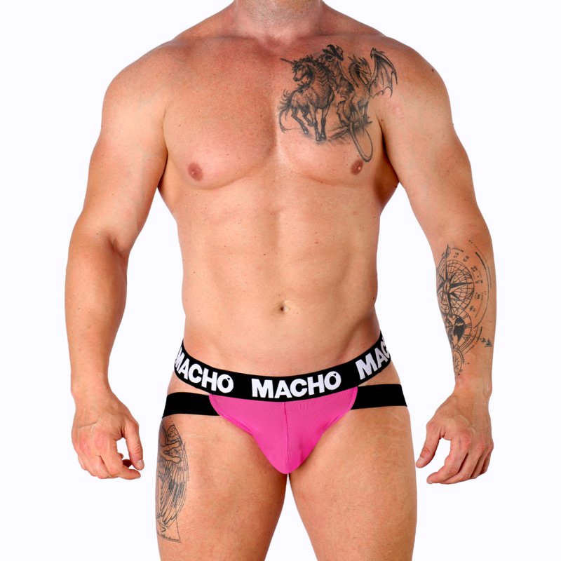 MACHO - MX28FR SUSPENSORIO ROSA FLUOR XL