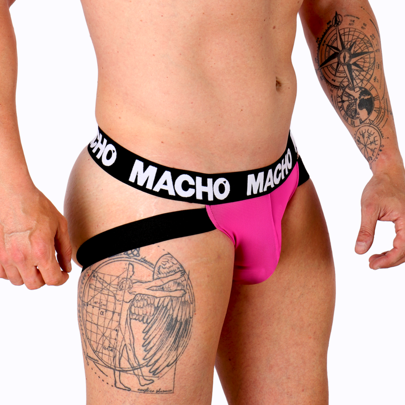 MACHO - MX28FR SUSPENSORIO ROSA FLUOR XL