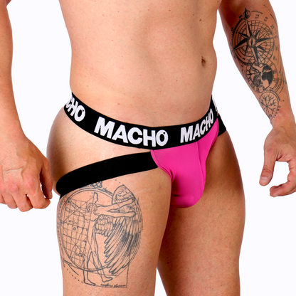 MACHO - MX28FR SUSPENSORIO ROSA FLUOR XL
