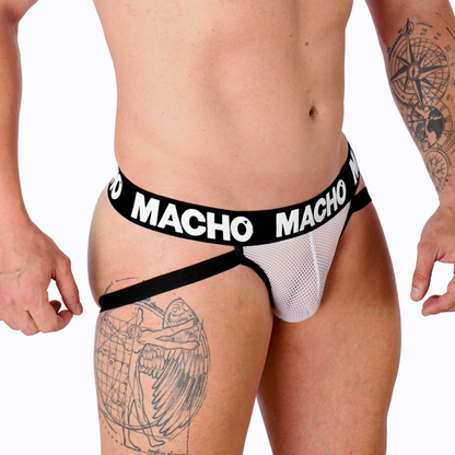 MALE - MX26X1 JOCK GRID WHITE S