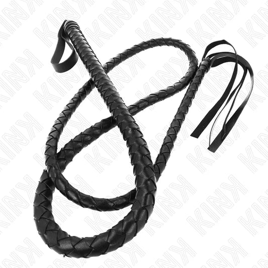 Kink – Fouet Long Serpent Noir 210 cm