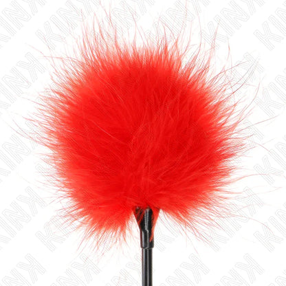 Kink – Plumes Tickle Rouges Utilisées pour le Kit Bondage 27 cm