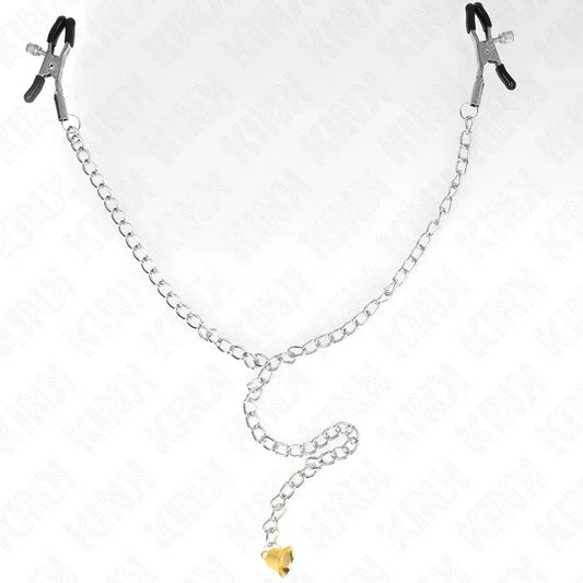 Kink – Pinces à Téléton Chaîne avec Pendentif Corne 30 cm