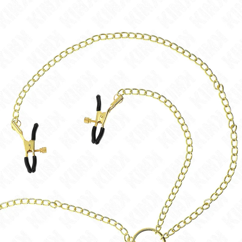 Kink – 4 Pinces à Tamelon et Clito Réglables Or