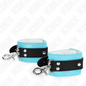 KINK - APPUI-POIGNETS VERROUILLABLES PREMIUM NOIR / BLEU RÉGLABLE 21-28 CM
