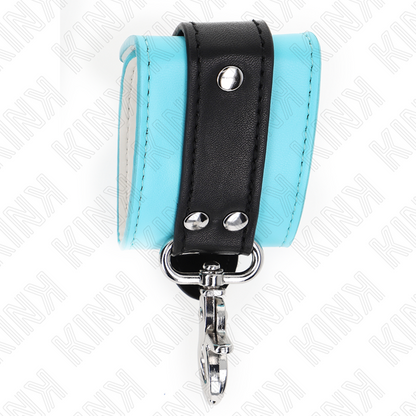 KINK - APPUI-POIGNETS VERROUILLABLES PREMIUM NOIR / BLEU RÉGLABLE 21-28 CM