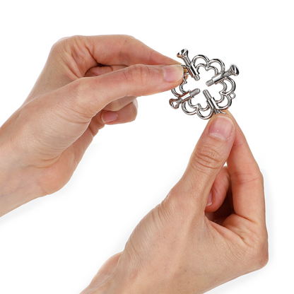 KINK - CLIPS METÁLICOS CON FLORES DE METAL