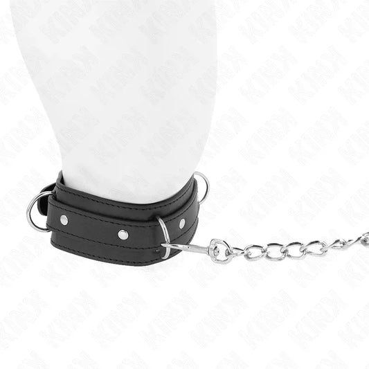 Kink – Collier avec Laisse 65 cm 3 Anneaux Modèle 1 Réglable 38 49 cm X 5 cm