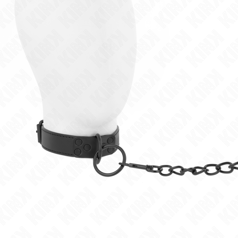 KINK - COLLAR OSCURO CON CORREA 65 CM AJUSTABLE 37-54 CM X 3 CM
