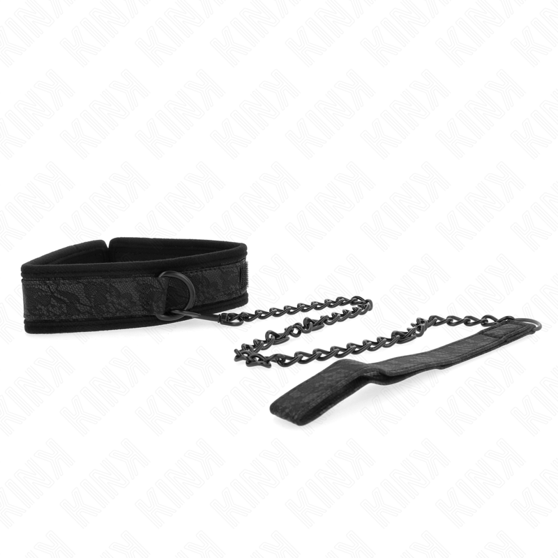 KINK - COLLIER MODÈLE BASIC AVEC LAISSE 77 CM MODÈLE 5 ADJUSTABLE 34-54 CM X 5 CM