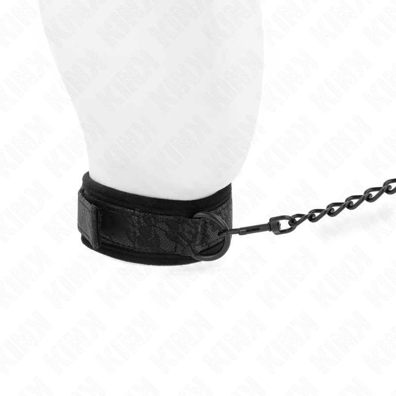 KINK - COLLIER MODÈLE BASIC AVEC LAISSE 77 CM MODÈLE 5 ADJUSTABLE 34-54 CM X 5 CM