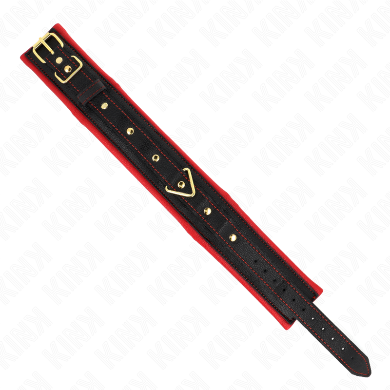 KINK - ADJUSTABLE PLAIN FABRIC COLLAR WITH LEASH 33-48 CM X 5.7 CM