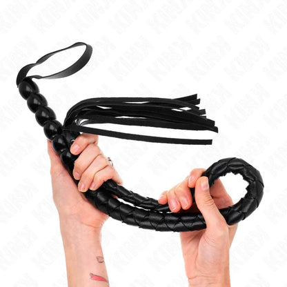 Kink – Fouet Serpent en Perles 80 cm