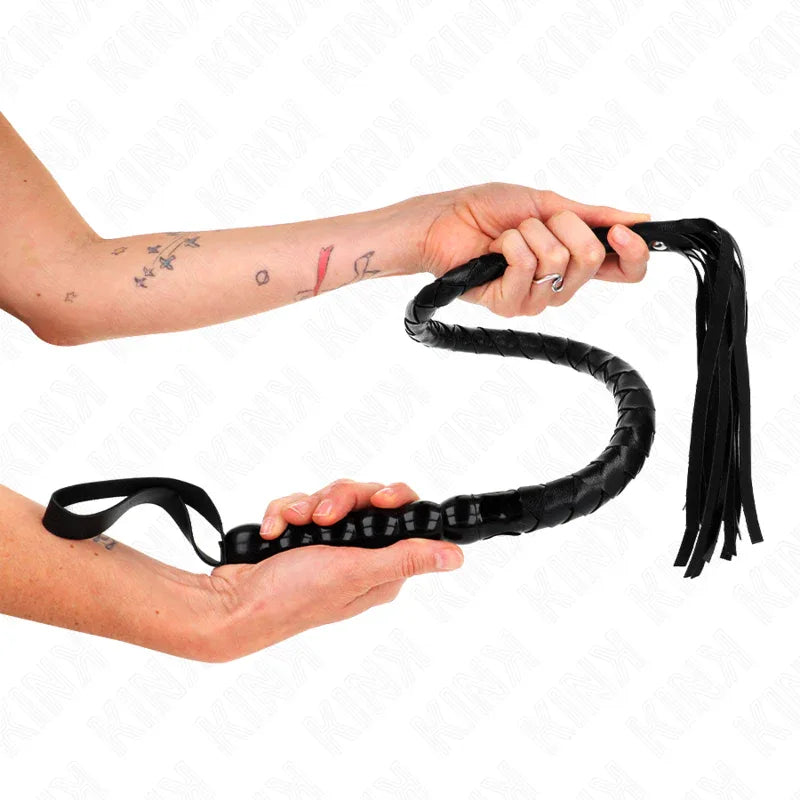 Kink – Fouet Serpent en Perles 80 cm