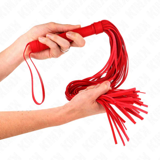Kink – Fouet Pvc Souple Rouge 70 cm
