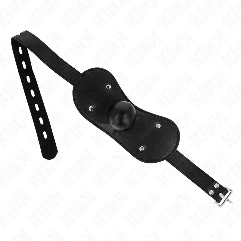Kink – Masque Boucles Ball Gag avec Serrure Réglable 42 60 cm