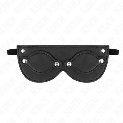 Kink – Masque en Cuirette avec Cache Yeux Détachables 22 X 9 cm