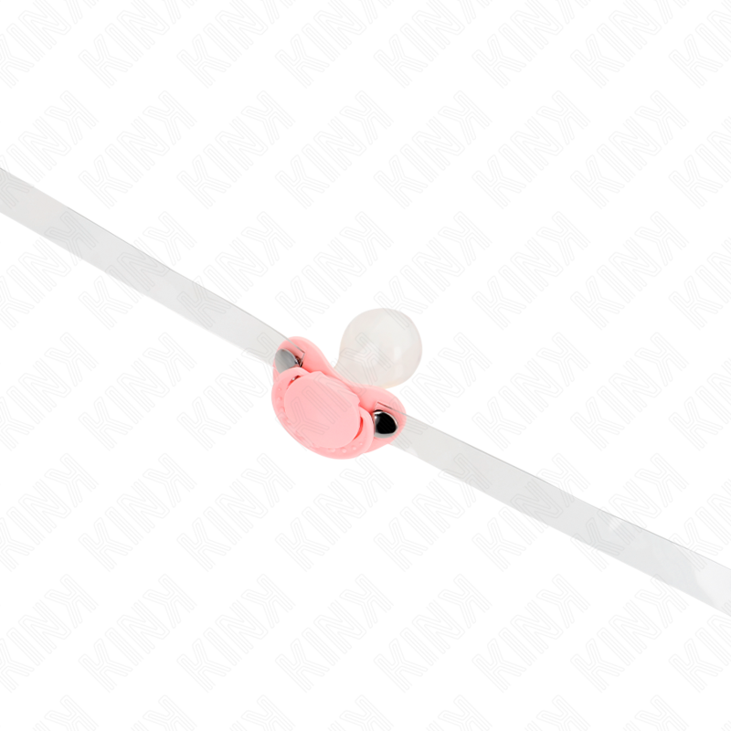 Gag en forme de sucette rose 5,5 x 4 cm ajustable 43-60 cm – Kink