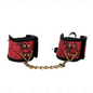 KINK - ATTACHE-POIGNETS SCANDAL DÉTAILS DENTELLE ROUGE-NOIR 24.5 CM X 6.5 CM