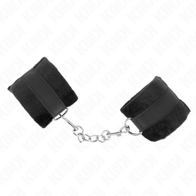 KINK - CALENTADORES DE PUÑOS DE PIEL NEGRA PARA PRINCIPIANTES 30 X 7 CM