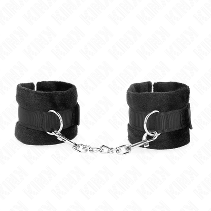 KINK - CALENTADORES DE PUÑOS DE PIEL NEGRA PARA PRINCIPIANTES 30 X 7 CM
