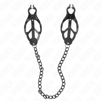 Kink – Pinces à Metelles Trèfle Japonais avec Chaîne Noir 30 cm