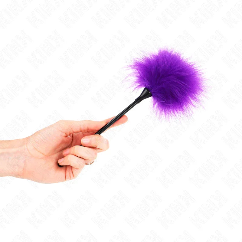Kink – Plumes Tickle Violes Utilisées pour le Kit Bondage 27 cm