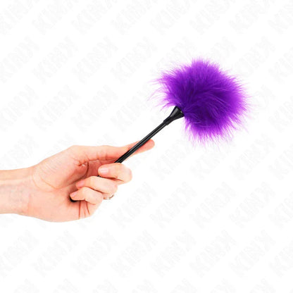 Kink – Plumes Tickle Violes Utilisées pour le Kit Bondage 27 cm