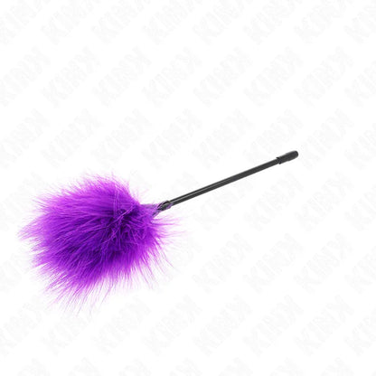 Kink – Plumes Tickle Violes Utilisées pour le Kit Bondage 27 cm