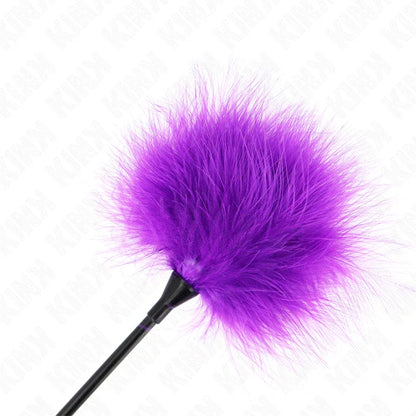 Kink – Plumes Tickle Violes Utilisées pour le Kit Bondage 27 cm