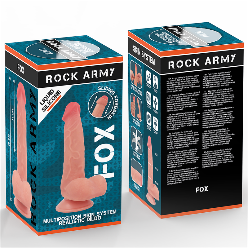 Renard en silicone liquide 19 cm -o- 3,2 cm – Rockarmy