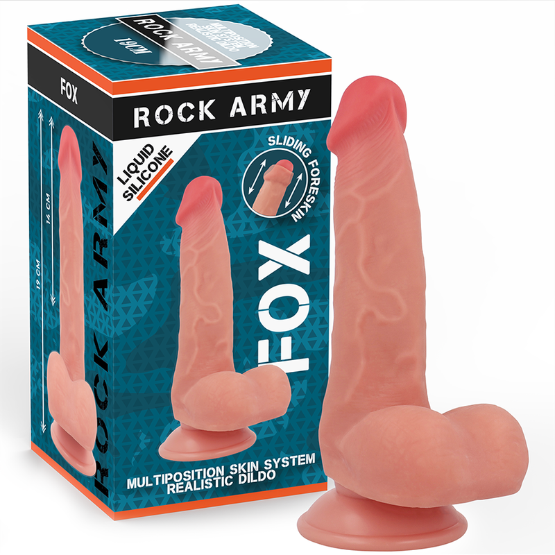 Renard en silicone liquide 19 cm -o- 3,2 cm – Rockarmy