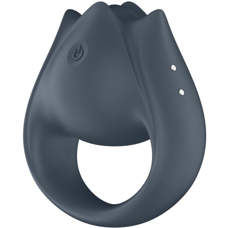 SATISFYER - PERFECT PAIR 2 MULTIVIBRATEUR 2 IN 1 ANNEAU PÉNIS ET STIMULATEUR DE DOIGTS GRAY