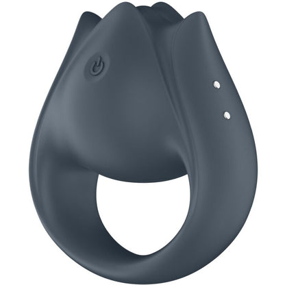 SATISFYER - PERFECT PAIR 2 MULTIVIBRATEUR 2 IN 1 ANNEAU PÉNIS ET STIMULATEUR DE DOIGTS GRAY