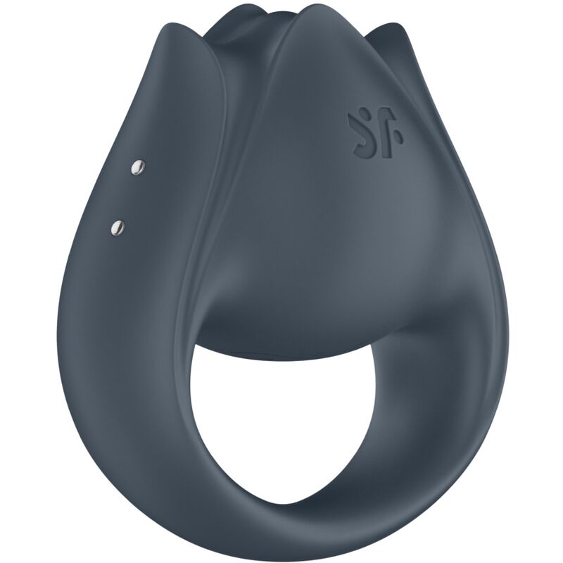 SATISFYER - PERFECT PAIR 2 MULTIVIBRATEUR 2 IN 1 ANNEAU PÉNIS ET STIMULATEUR DE DOIGTS GRAY