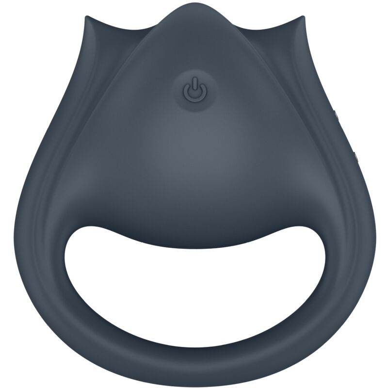 SATISFYER - PERFECT PAIR 2 MULTIVIBRATEUR 2 IN 1 ANNEAU PÉNIS ET STIMULATEUR DE DOIGTS GRAY