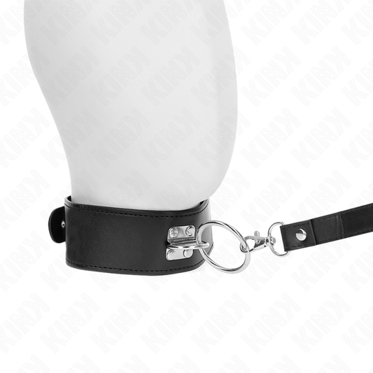 KINK - COLLAR DE CORREA CON TACHUELAS DE 116 CM CON CORREA DE CUERO DE 50 X 5 CM