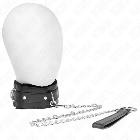 Kink – Collier avec Laisse 65 cm avec Restrictions Noir 36 42 cm X 5,5 cm